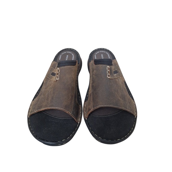 Rockport Leather Beachy Summer Men\'s‎ Size 13 Darwyn Slide ll Sandals Grunge main image 4